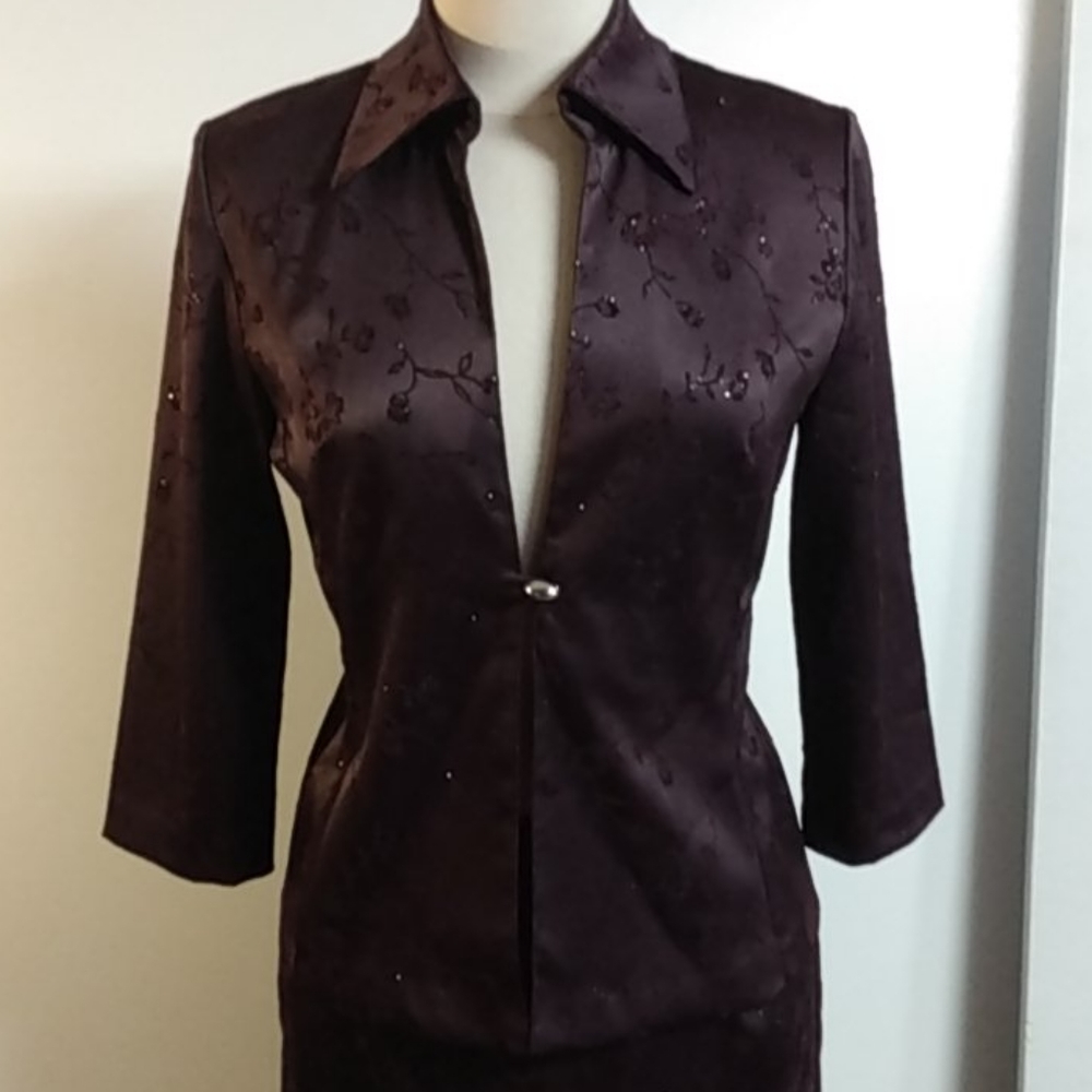 Vintage 90s Boss Skirt Suit 2 Breaking Loose Brand - Picture 3 of 12